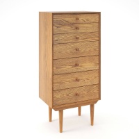 Комод С 7 ящиками Quilda единый размер каштановый LA REDOUTE INTERIEURS  фото, kupilegko.ru